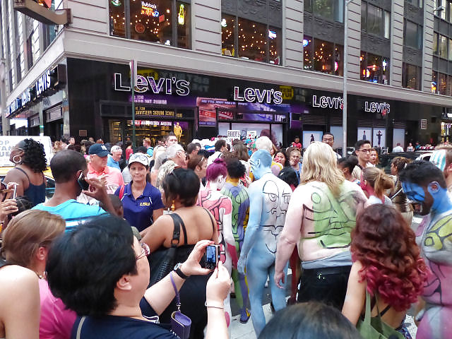 Porn Pics I  LOVE NEW YORK  PART 2 !!  Body Painting in Times Square