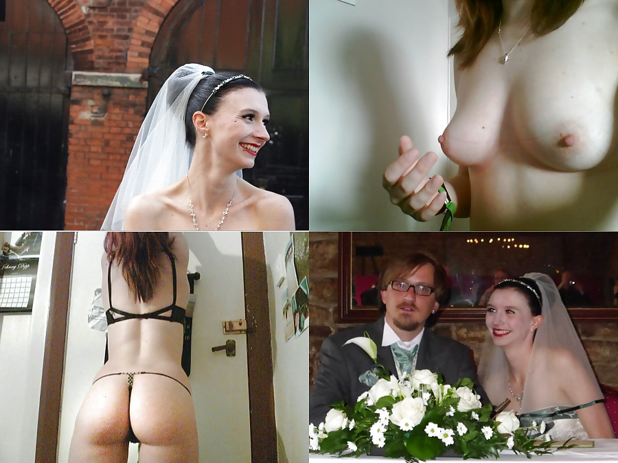 Porn Pics Real Amateur Brides - Dressed Undressed 11