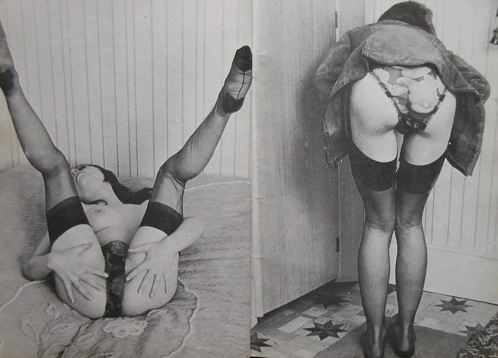 Some Vintage Upskirt Stockings Panties Magazine Photos 6