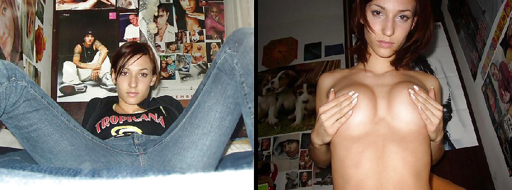 Porn Pics Clothed vs Nude by JnaNudist