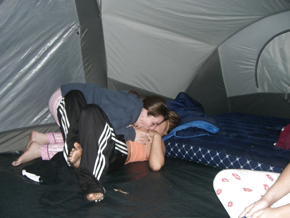 Porn Pics Teen lesbians camping