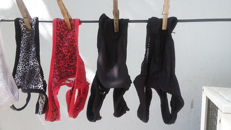 Porn Pics Adoro calcinha no varal