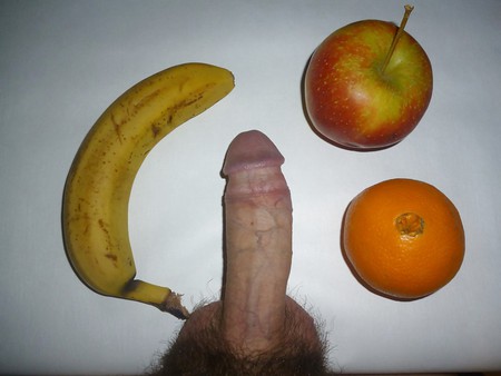 Big nice long dick fruit amateur photo