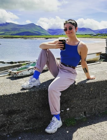 stupid feminist whore exposed herself         