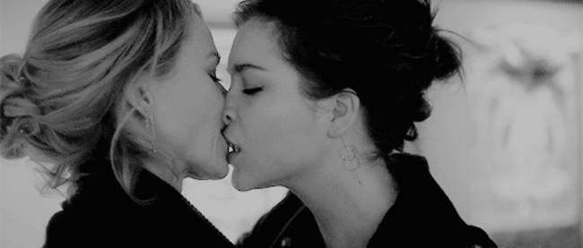 Women Kissing Each Other, Lesbian Love. 