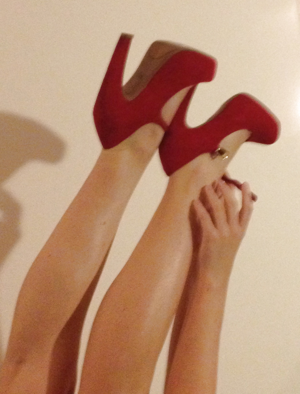 Porn Pics Red heels