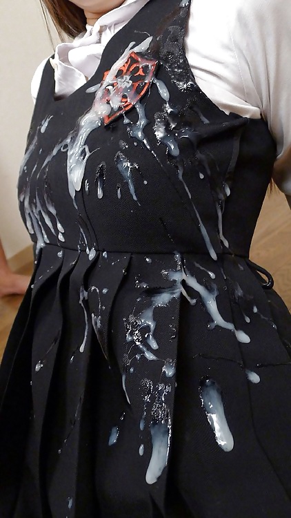 Porn Pics Cum on clothes, panties, face, etc. etc.