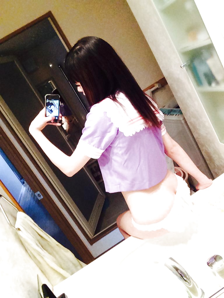 Porn Pics Amateur japanese student lingerie goddess selfies