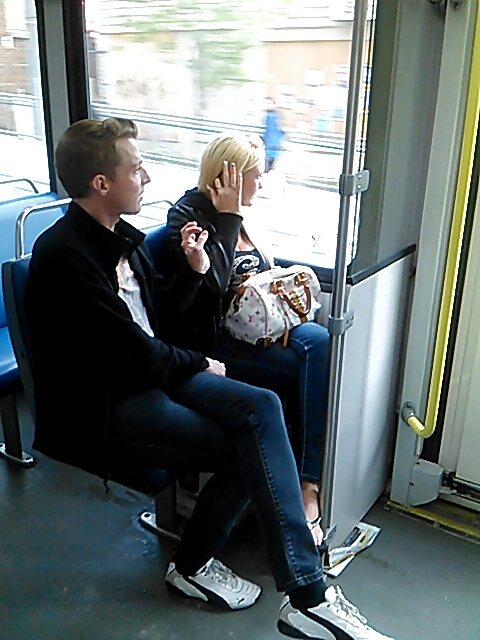 Porn Pics Voyeur - More asses and a blond hottie on the train