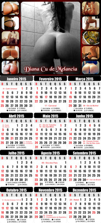 Calendario da Diana cu de melancia 2015