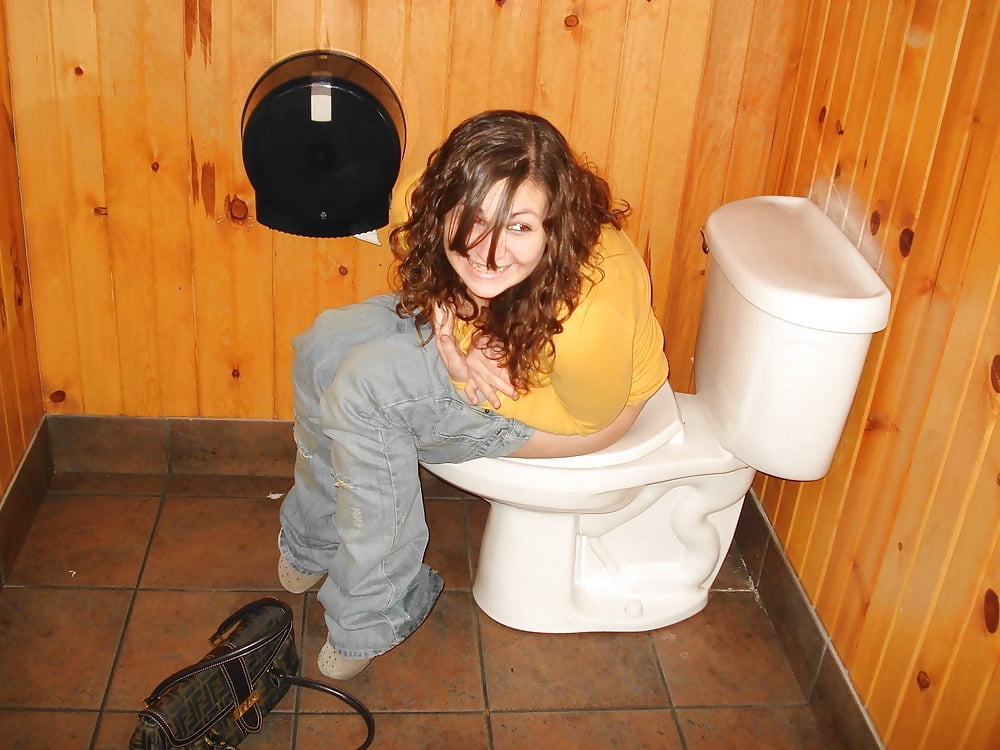 Girl Peeing On Table