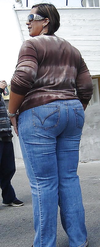 Porn Pics Mature big asses in jeans! Amateur collection!