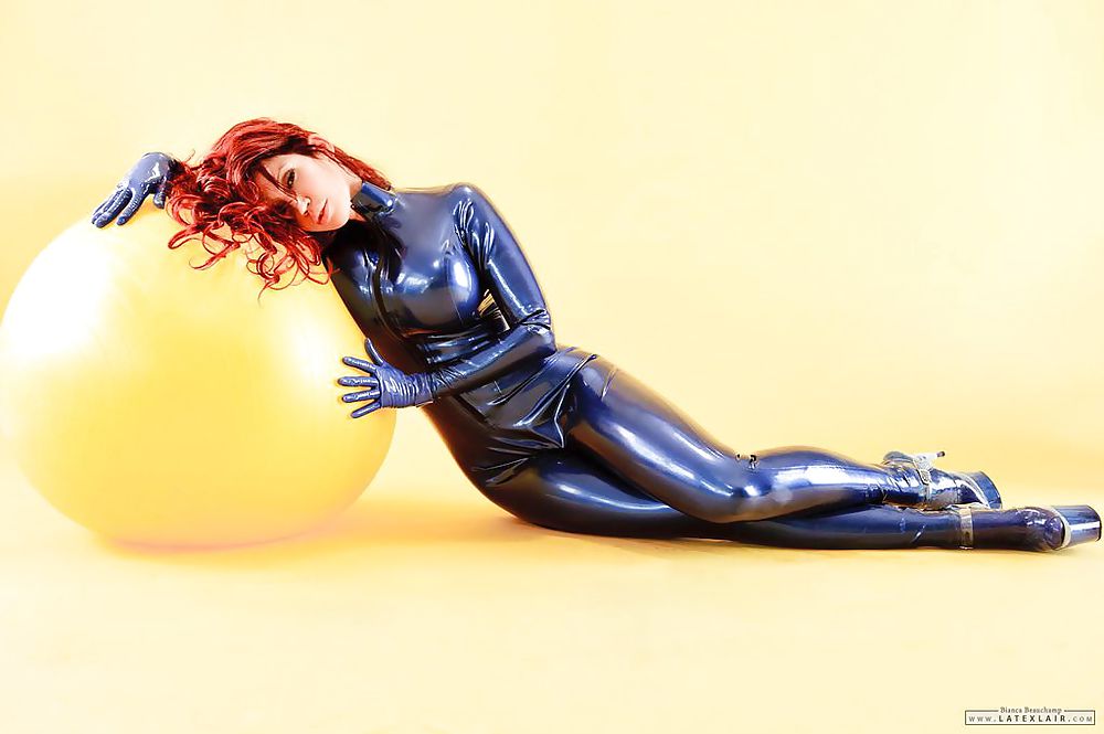 Women In Blue Latex Catsuit 5 Pics Xhamster