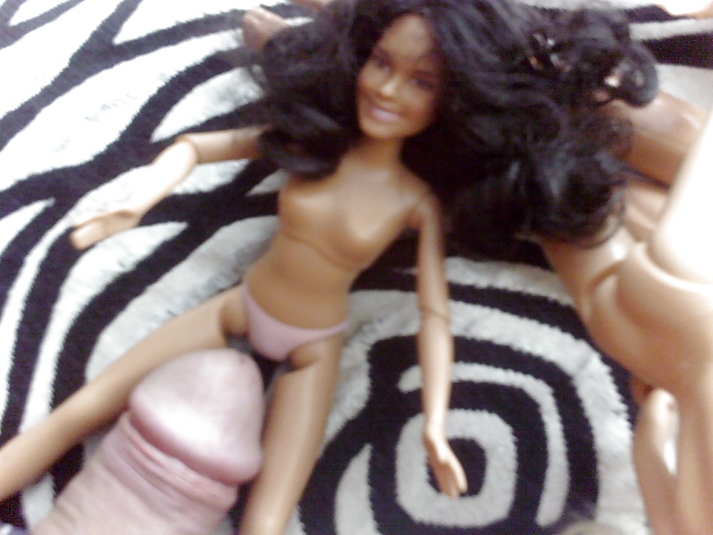 Porn Pics Little large Barbie and Ken