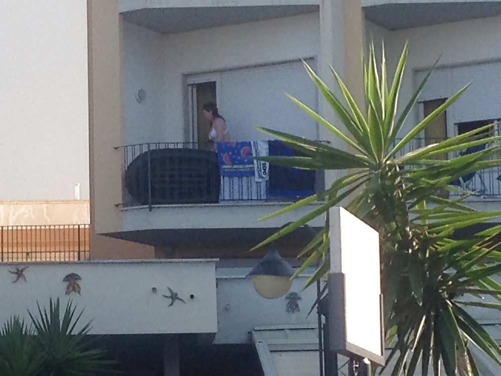 Porn Pics hotel balcony voyeur