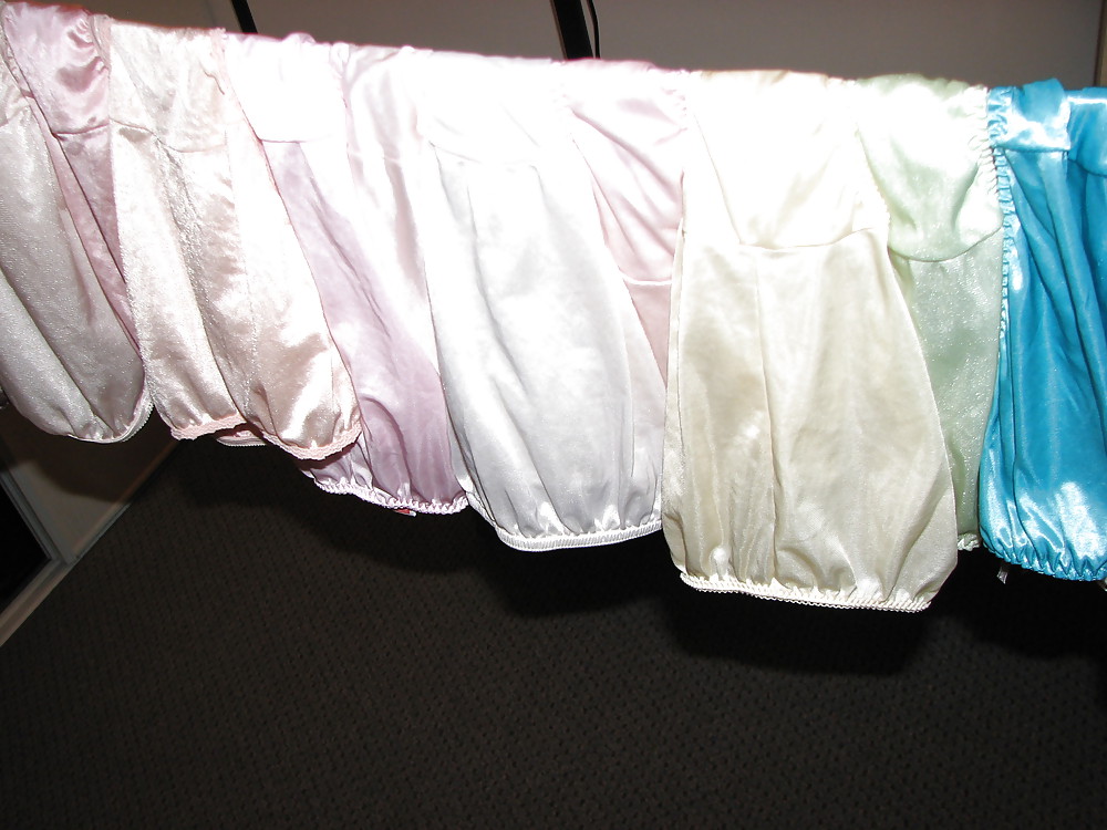 Porn Pics My Nylon Panty collection hagning to dry