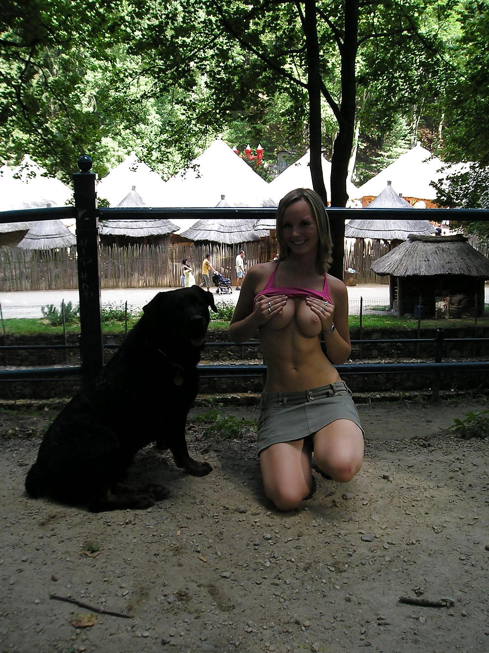 Porn Pics Having fun in public