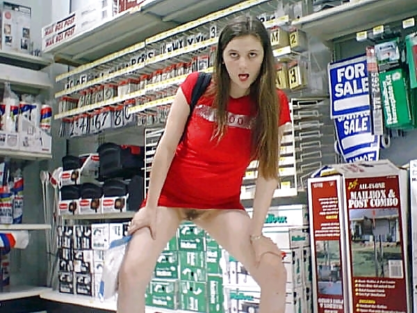Porn Pics Amateur Flashing in Walmart