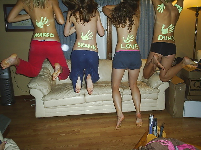 Porn Pics Crazy party between friends