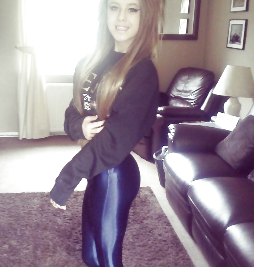 Porn Pics Shiny leggings