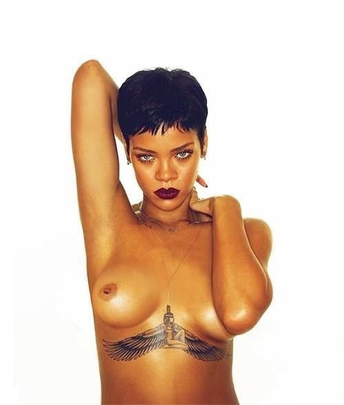 Rihanna topless promos for new music photo kiss it better