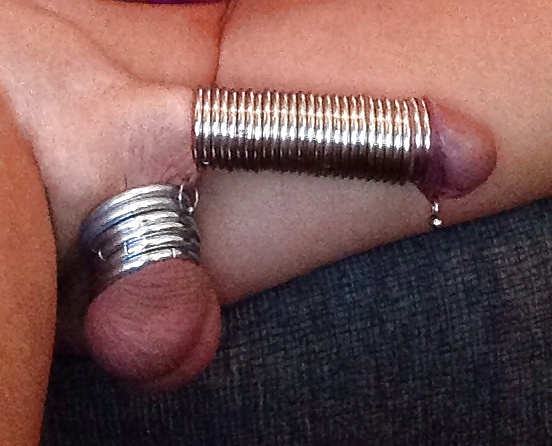 Porn Pics Playing with rings and selfsuck