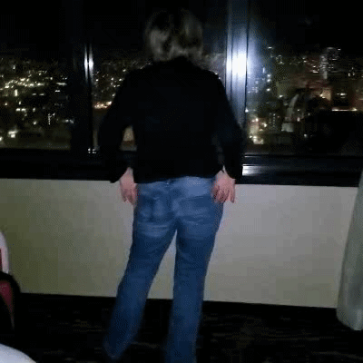 Naked in hotel window GIFs #48