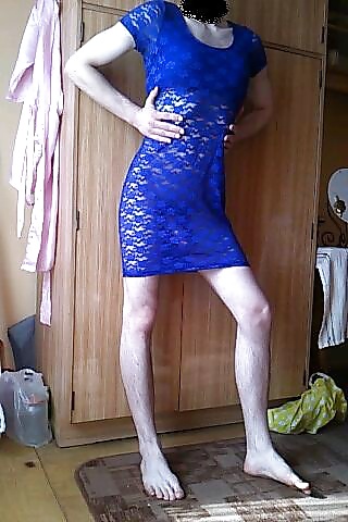 Porn Pics Blue Dress