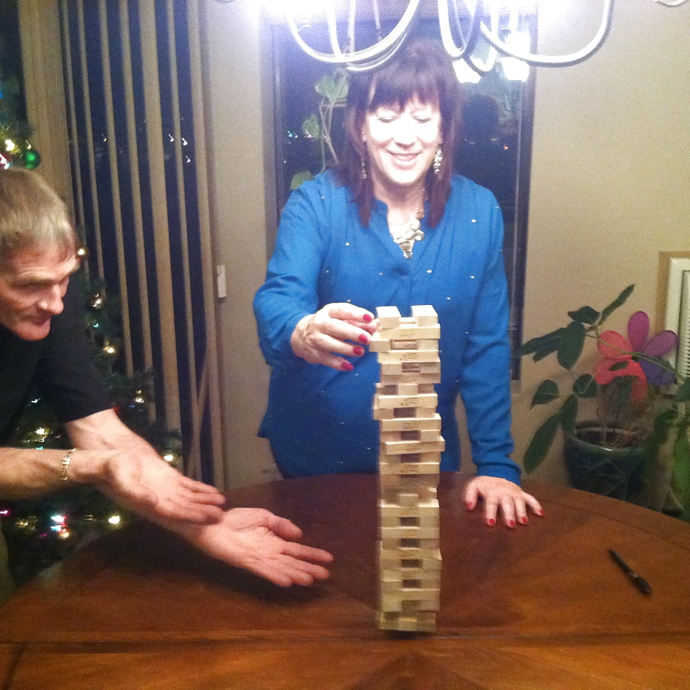 Porn Pics Jenga Foreplay with Lifestyle Friends