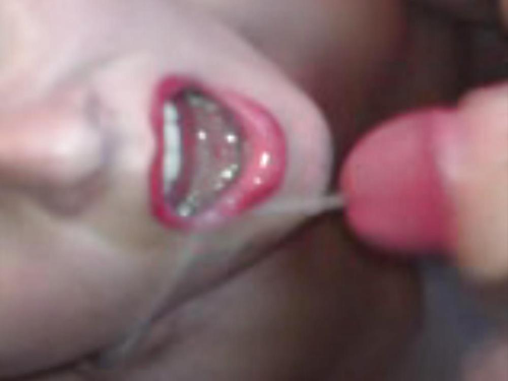 Porn Pics Cum in my wifes mounth