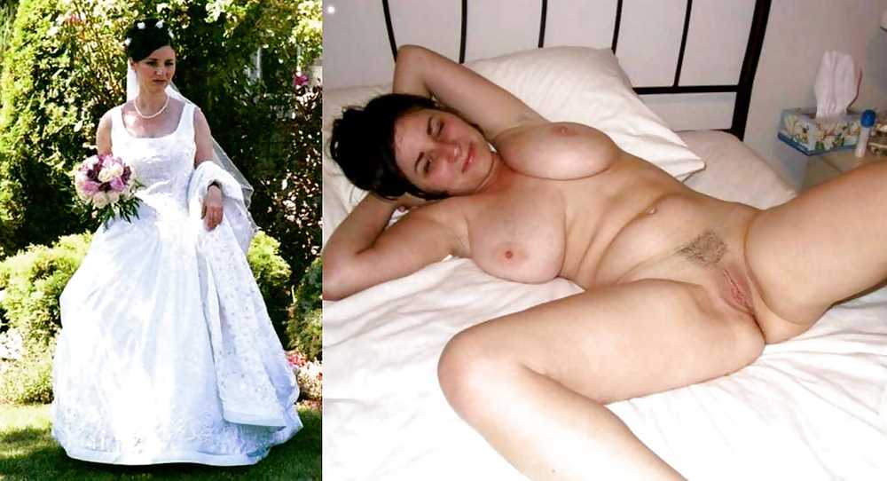 Porn Pics Real Amateur Brides - Dressed & Undressed 8