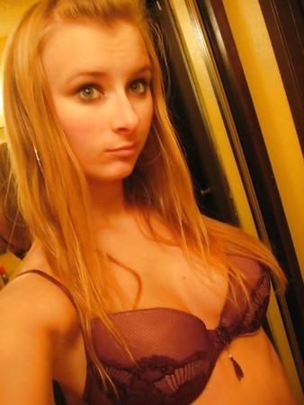 blonde teen with perky tits!