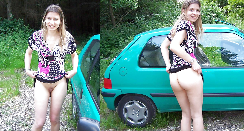 Porn Pics Your girlfriend before-after, dressed-undressed