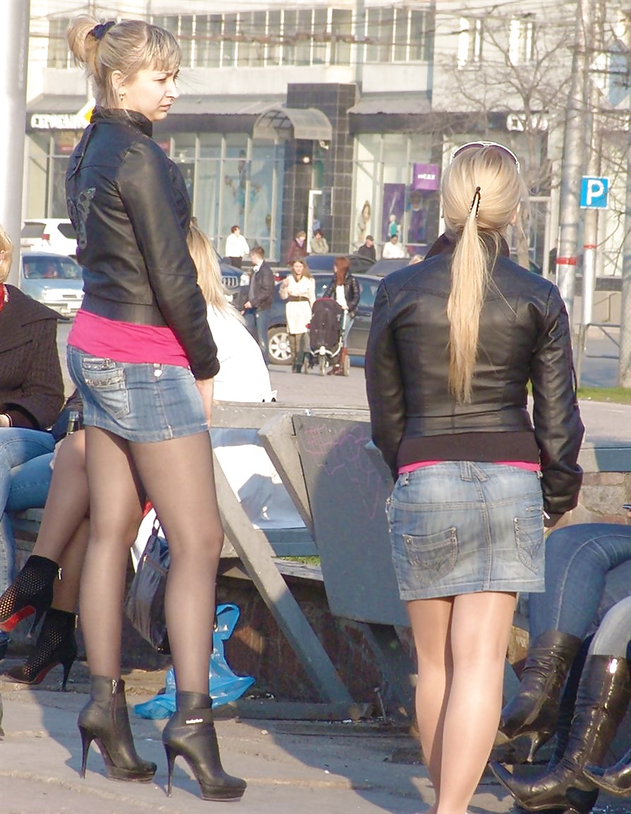 Porn Pics Nylon upskirt - STREET VIEW 14