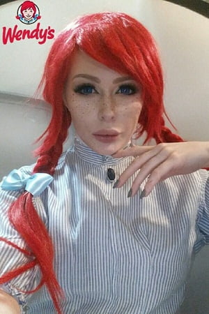 wonderfull girl redhead cosplay busty         