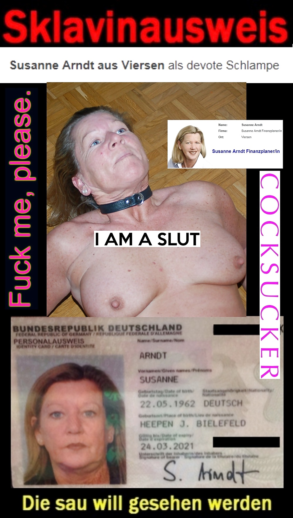 Porn Pics Susanne Arndt German Cuckwhore 01