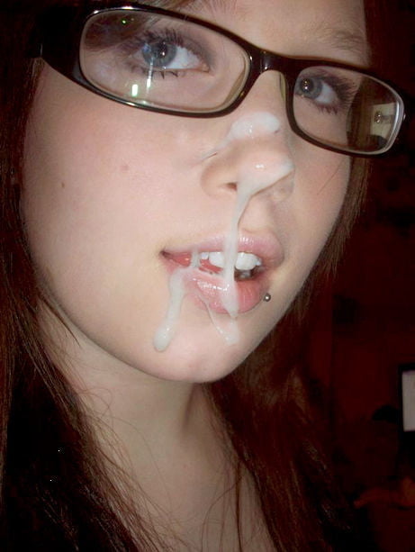 Girls With Glasses and Cum 4 - 20 Photos 