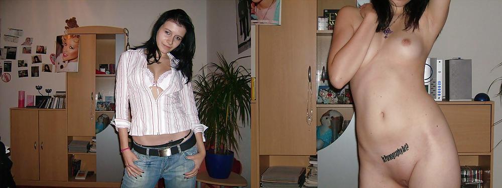 Porn Pics Beautiful Teens - Dressed and Undressed