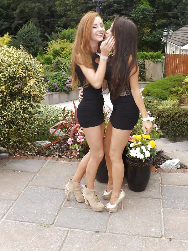 Porn Pics Chav getting ready for night out