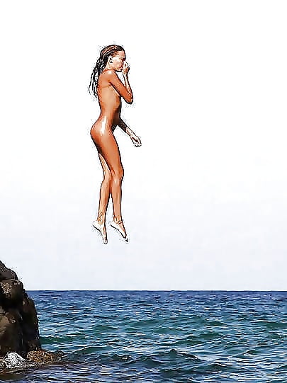 Naked girls fly fishing