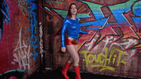 Ultra girl Strightjacket Struggles