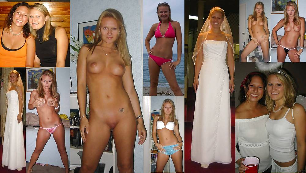 Porn Pics Brides - Dressed & Undressed