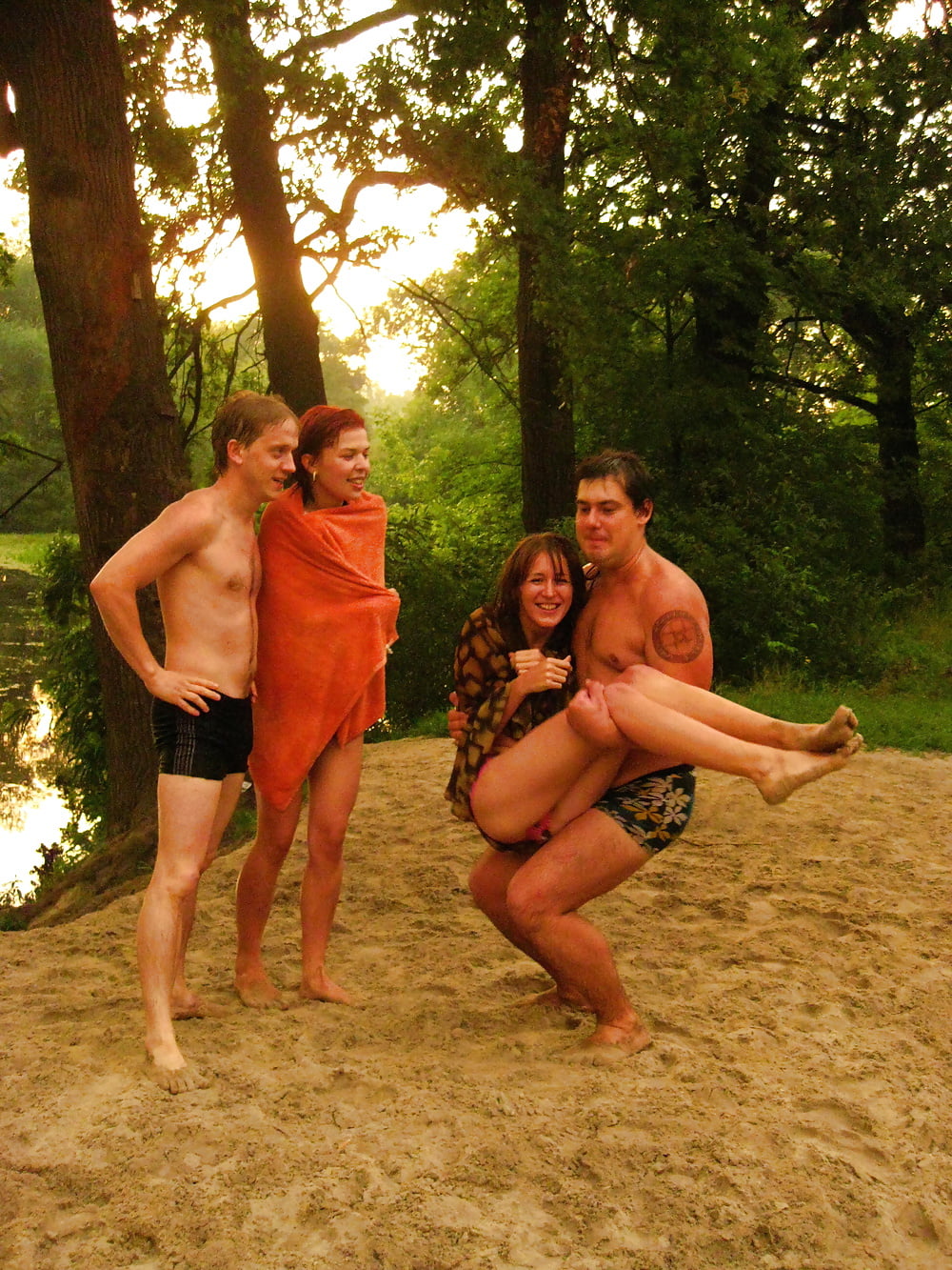 Porn Pics Nude group outdoor sex