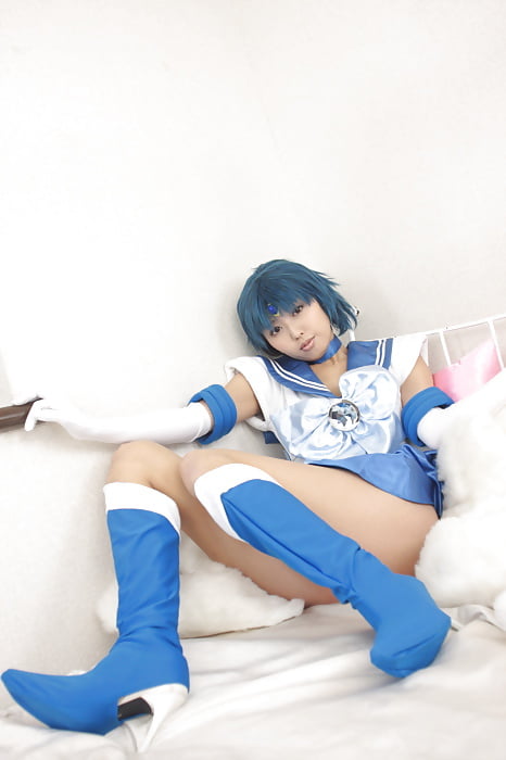 Porn Pics sexy Sailor Mercury Cosplay