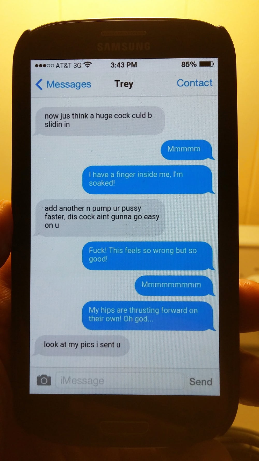 Porn Pics Text found on cheating wife's phone