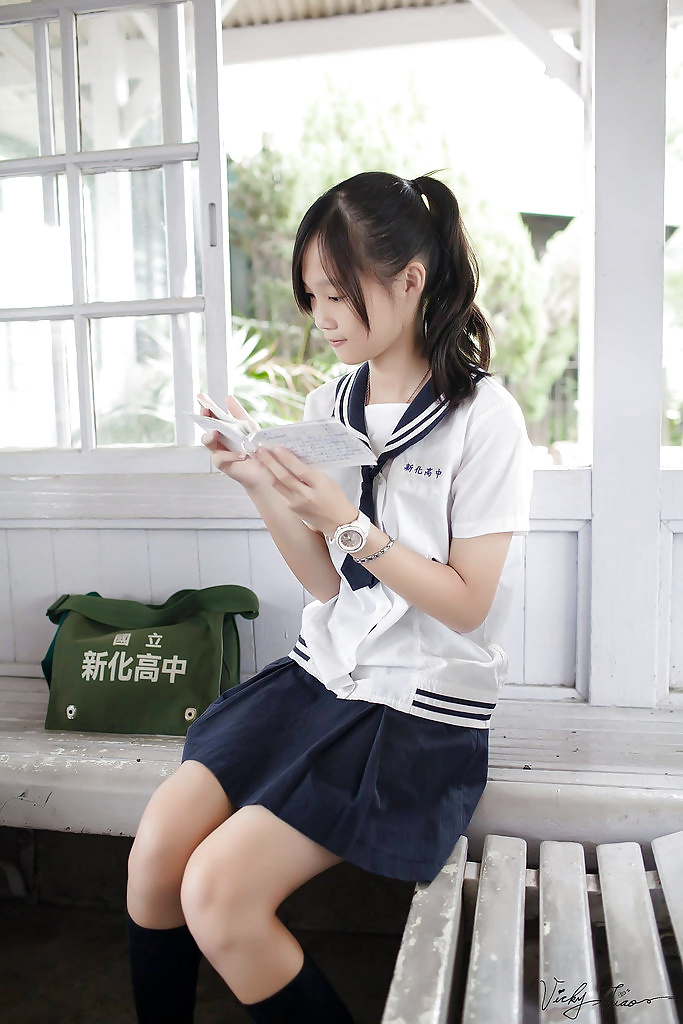 Japanese school girl strip 7
