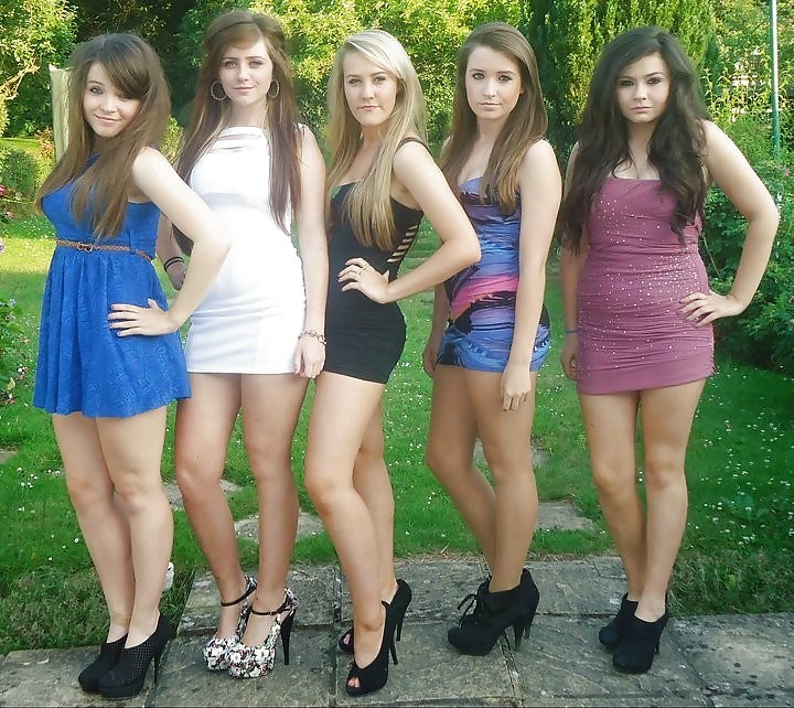 Porn Pics Teens in short dresses.