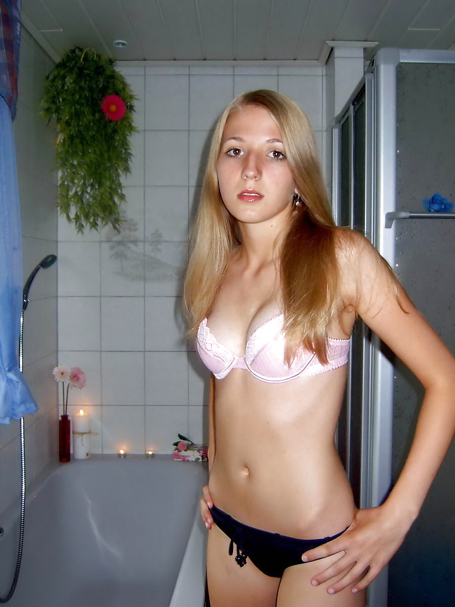 Porn Pics AMY - SEXY SLIM BLONDE TEEN